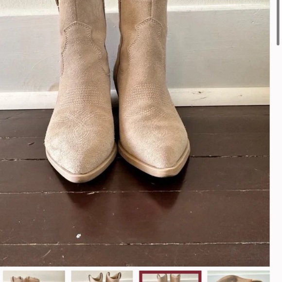Dolce Vita Solow Western Bootie -Size 8.5 and 9 Dune Suede Color - Picture 9 of 16